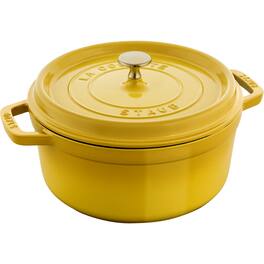 Staub - Cast Iron 4-qt Round Dutch Oven - Citron