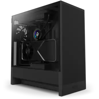 NZXT H5 Flow 2024 Compact ATX Mid Tower Airflow PC Case Black NZXT H5 Flow 2024 Compact ATX Mid Tower Airflow PC Case Black