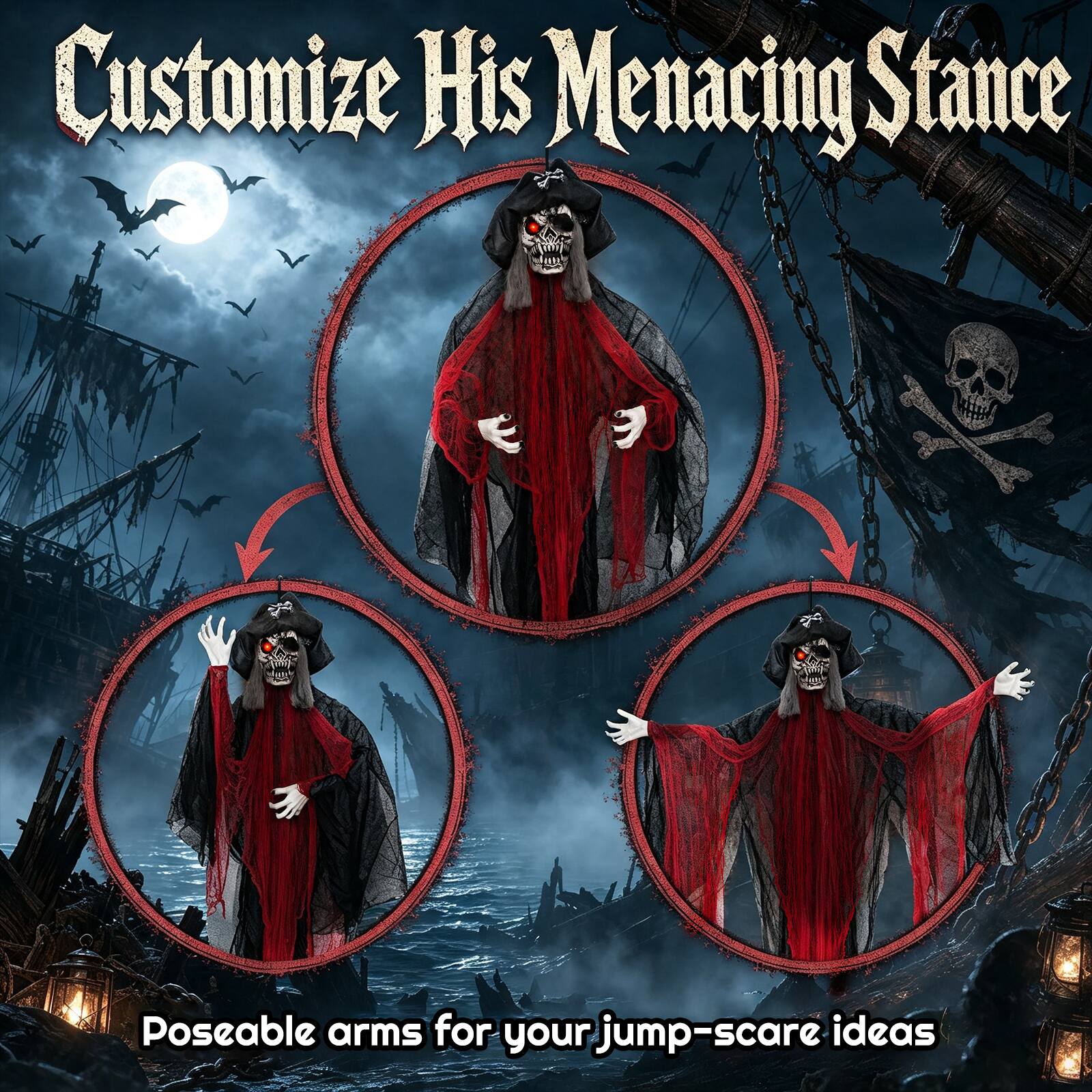 Customize His Menacing Stance

Poseable arms for your jump-scare ideas