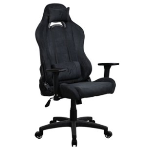 Arozzi - Torretta Supersoft Upholstery Fabric Gaming Chair - Pure Black