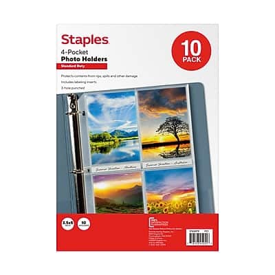 "Staples - Standard Weight Sheet Protector, 3.5"" x 5"", 10/Pack - Clear" price history on PriceWatchPro