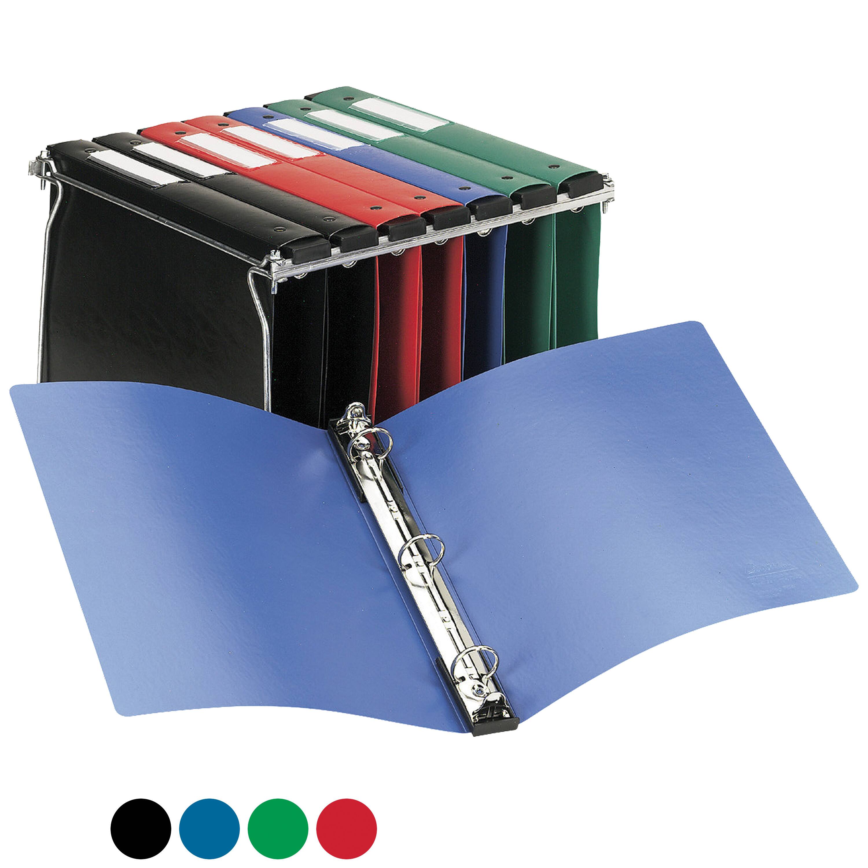 Alt View 2. Avery - Avery Hanging Storage 3 Ring Binder, 1 Inch Black Binder (14801) - Black.