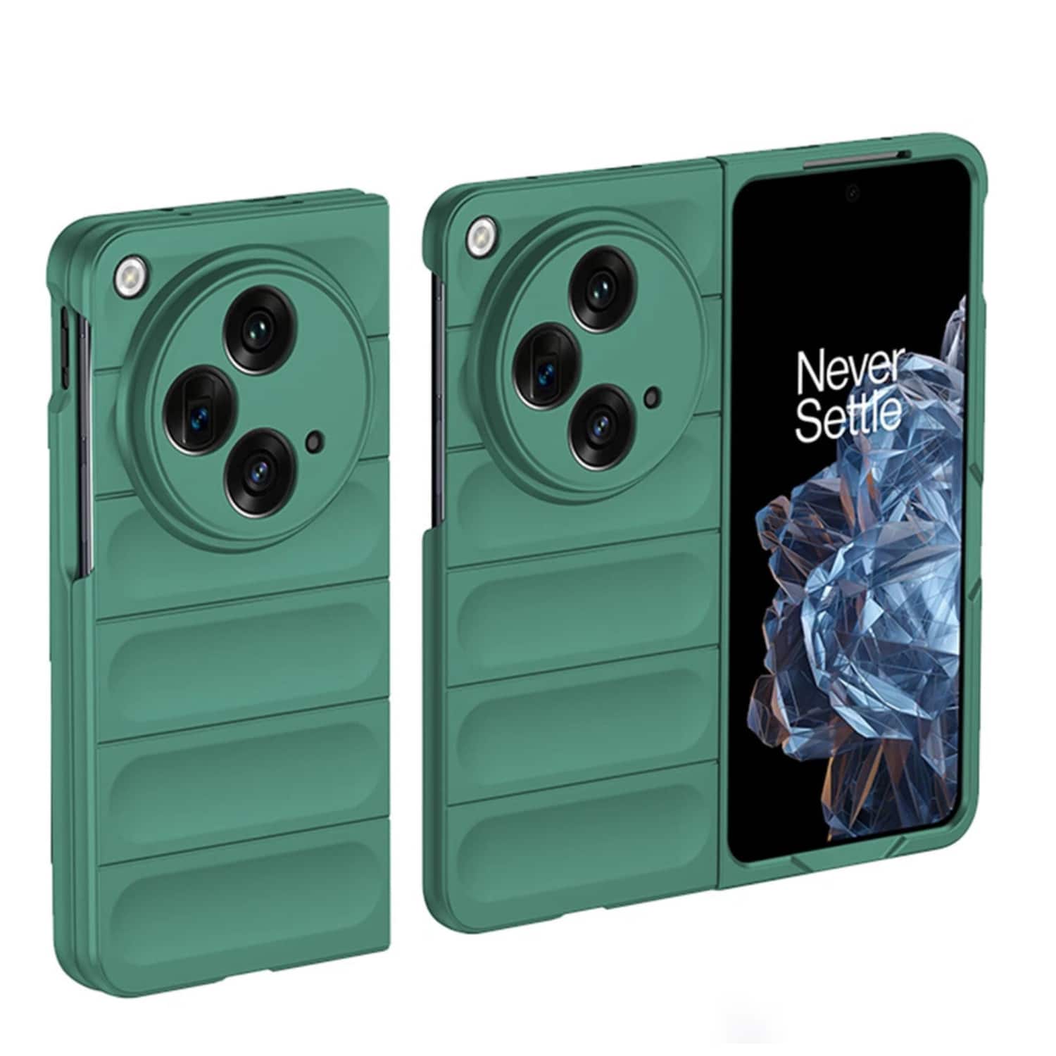 Stock Preferred - Ultra Slim Anti-Slip Shockproof Hard PC Protective Cover For OnePlus Open Case - Green