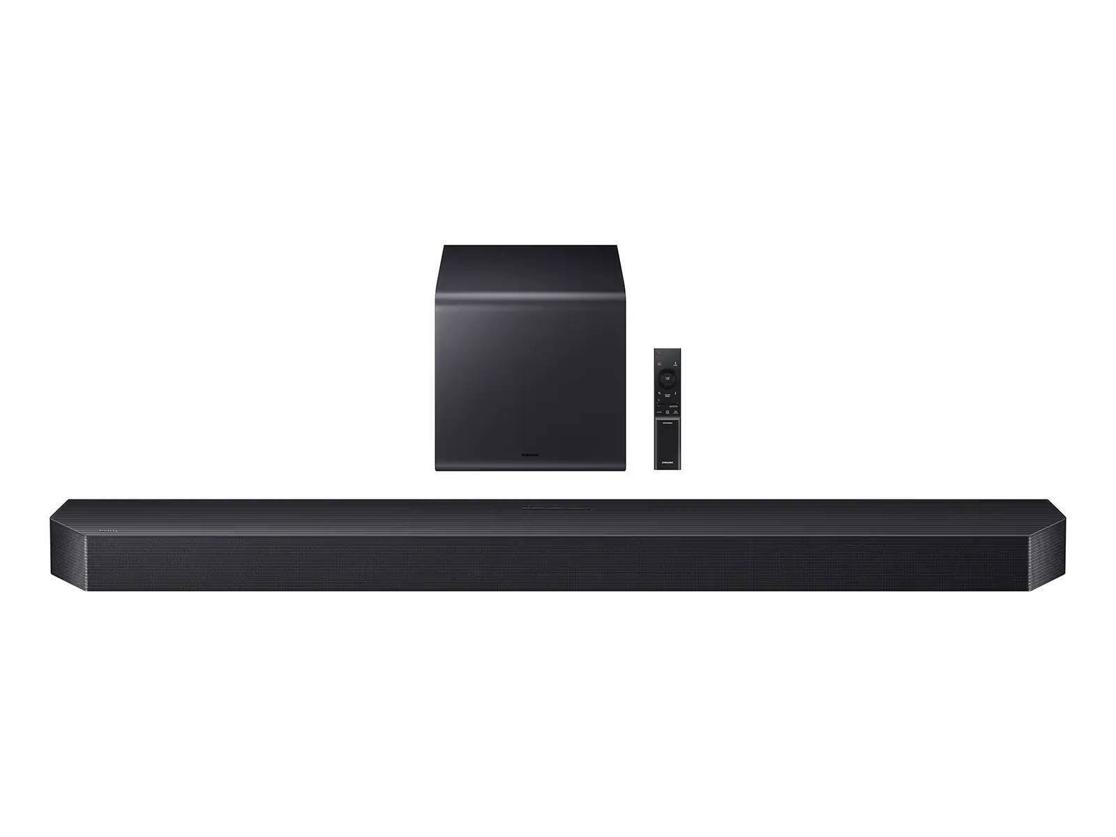 Angle. Samsung - Samsung HW-Q900F 7.1.2 Ch Q-Series Soundbar and Subwoofer - Black.