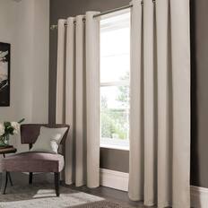 Front. RT Designers Collection - RT Designers Collection Anchorage Blackout Grommet Curtain Panel 54" x 84" Ivory - Ivory.