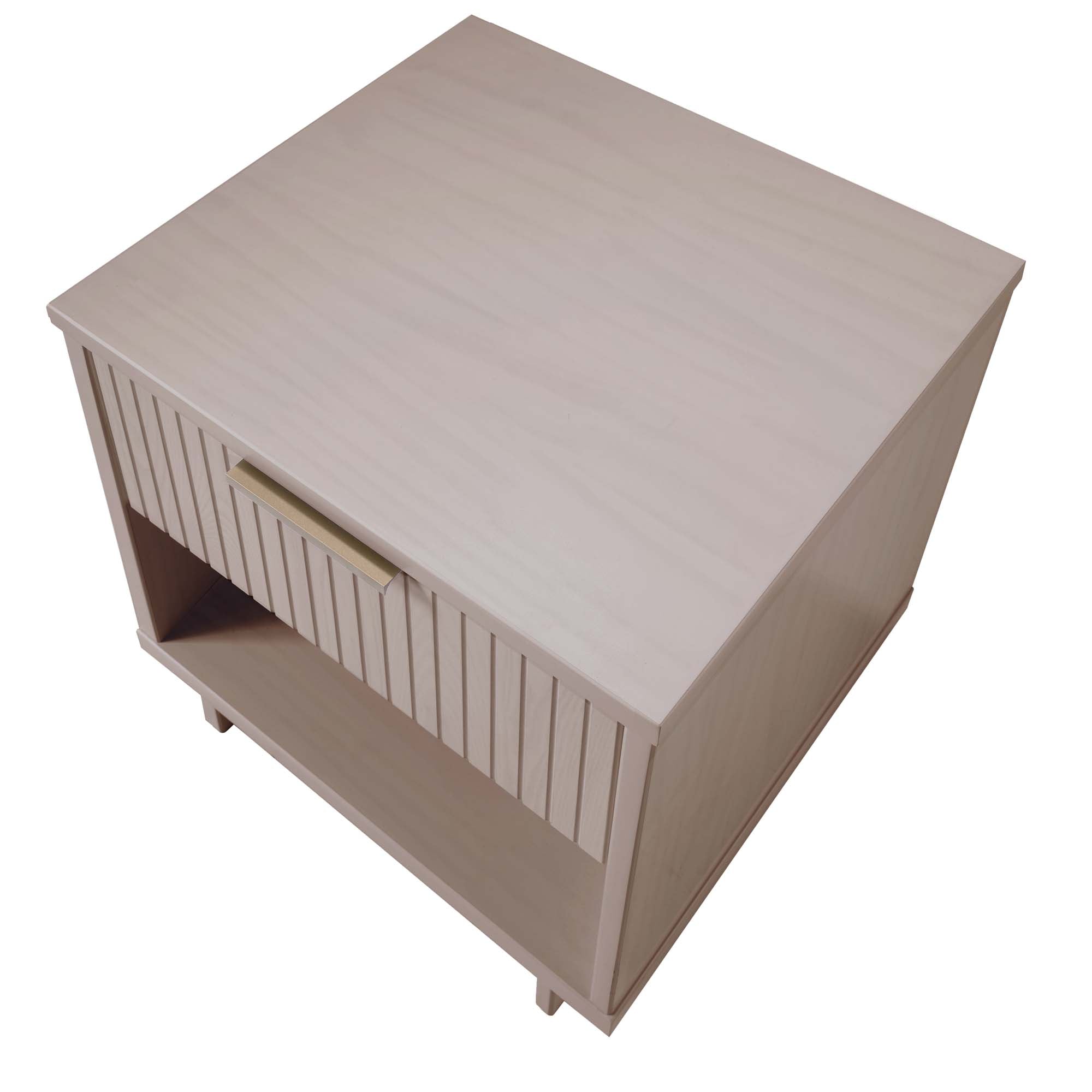 Alt View 4. Manhattan Comfort - Granville Modern 18" Nightstand - Light Gray.