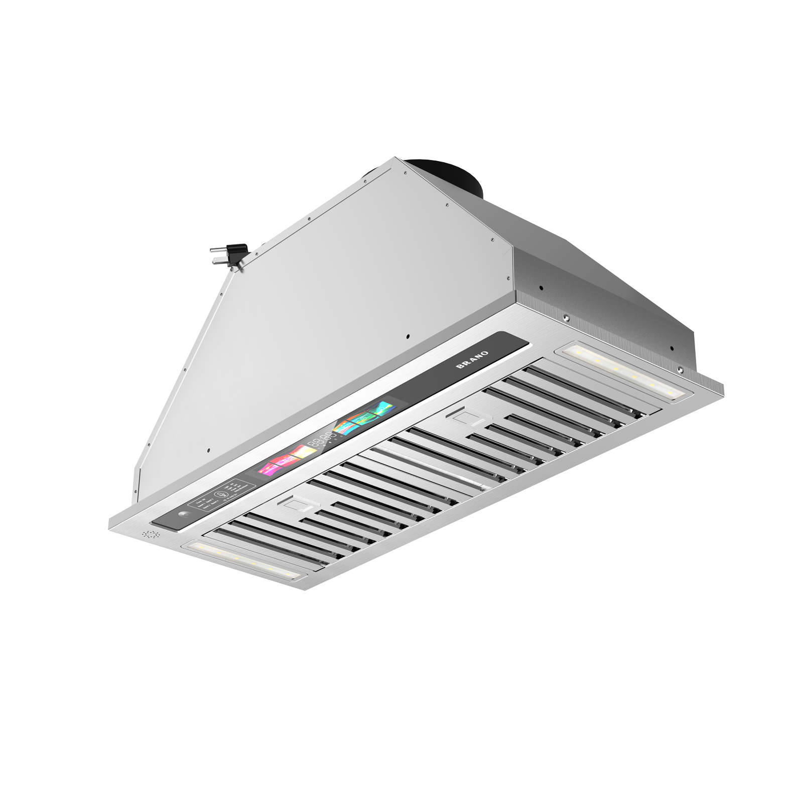 Lycvki - 36 inches - Convertible - Range Hood Insert - Stainless Steel