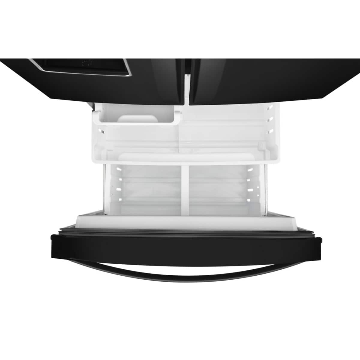 Alt View 8. Whirlpool - 20 Cu. Ft. Wide French Door Refrigerator - Black.