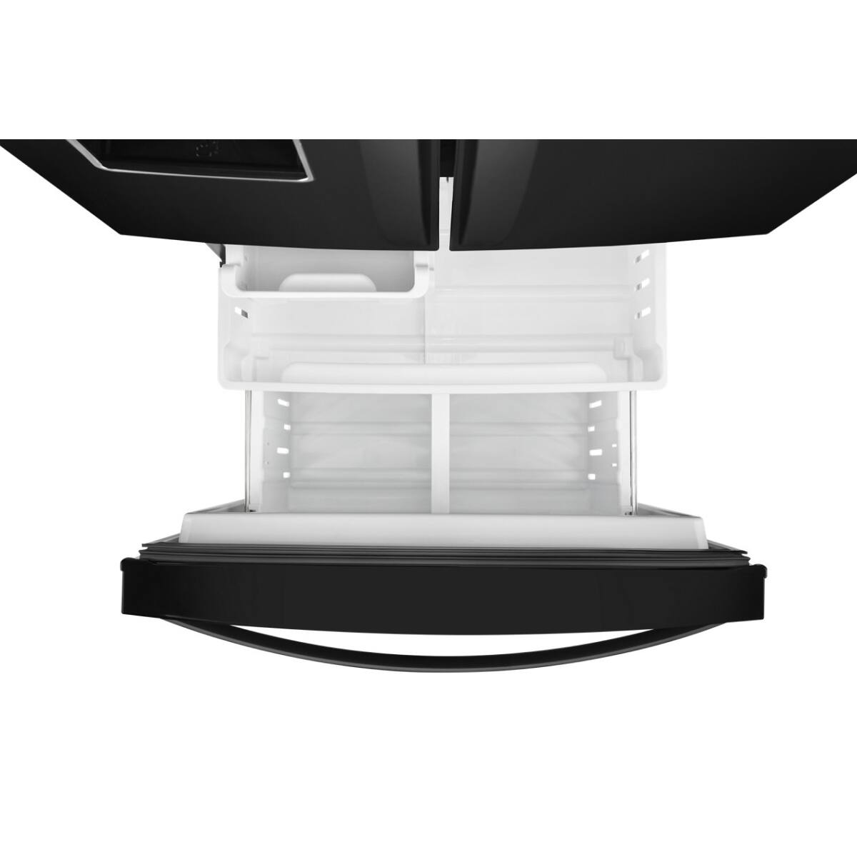 Alt View 8. Whirlpool - Whirlpool - 20 Cu. Ft. Wide French Door Refrigerator - Black - Black.