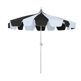Mondawe - 10 ft. Pagoda Patio Umbrella with Crank Lift and Tilt Adjustable - Black