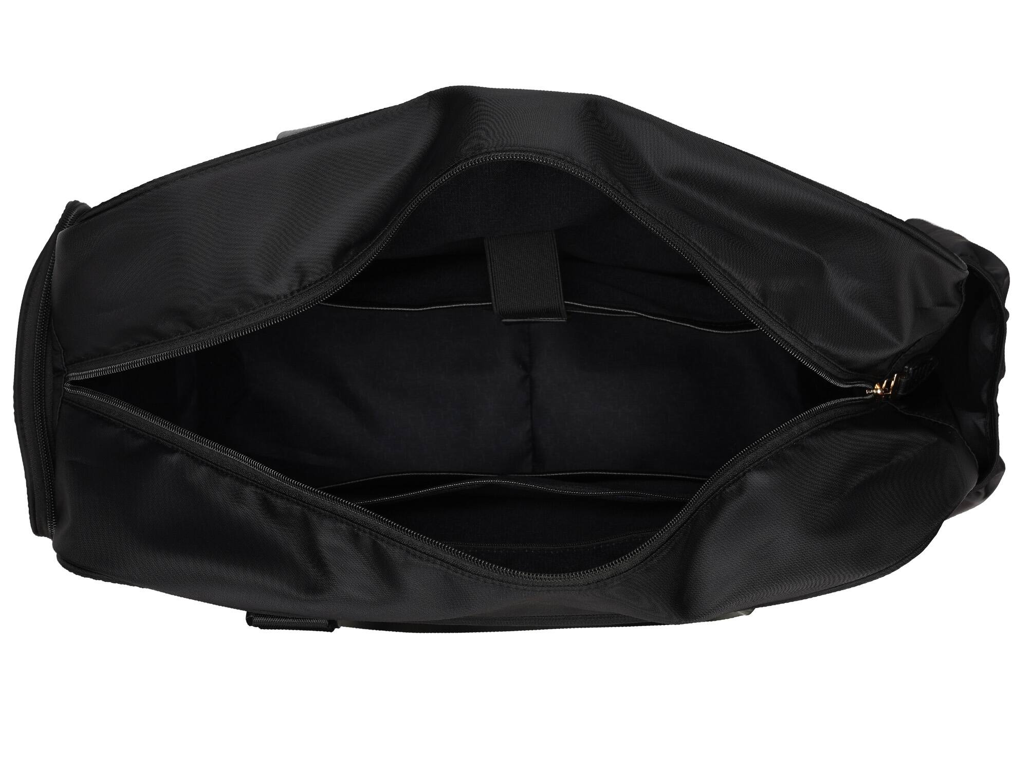 Back. Elle - ELLE Wayfarer 40L Monogram Weekender Duffel Bag | Black - Black.