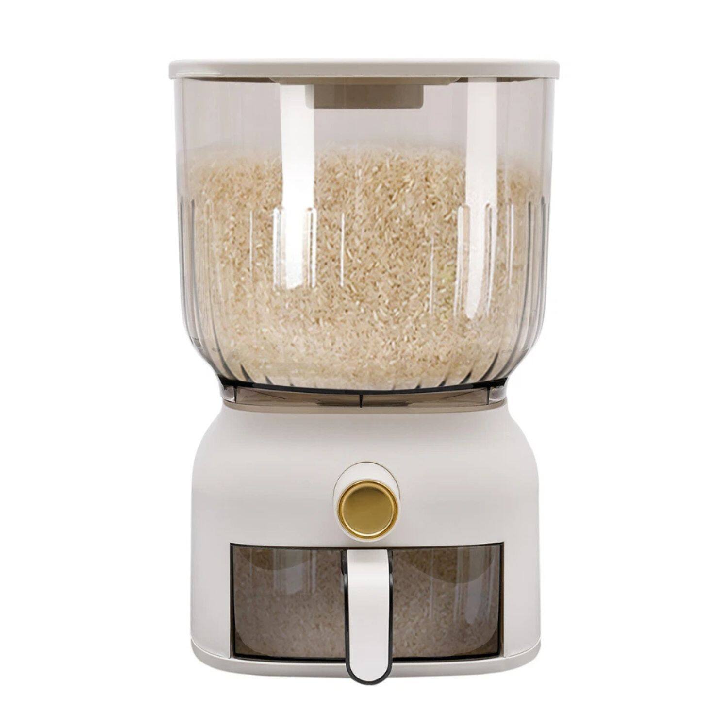 Alt View 1. Home Collection - 22 lbs Rice Dispenser Grain Storage Container Kitchen Organizer with Measuring Cup.