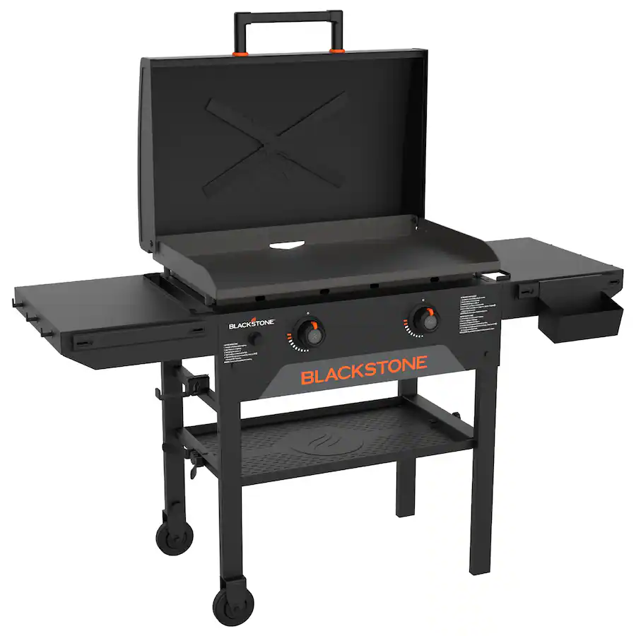 Blackstone Original 28 in. 2 Burner Outdoor Omnivore Griddle with Hood ...