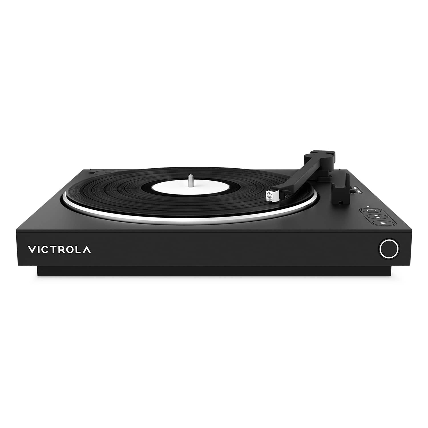 Back. Victrola - Victrola Automatic Turntable - Black.