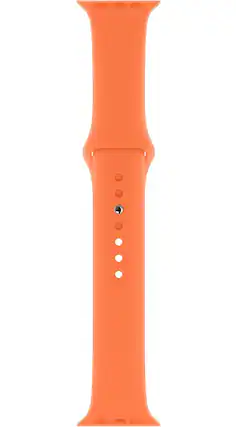Front. Apple - Apple Watch Sport Band (40mm) - Vitamin C - Regular - Orange.