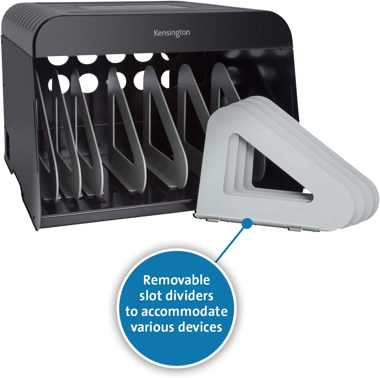 Kensington Removable slot dividers to accommodate various devices