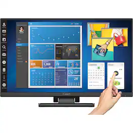 Planar - Helium PCT2435 24" Full HD LCD Touch Screen Monitor (Analog, HDMI, USB Cable) - Black