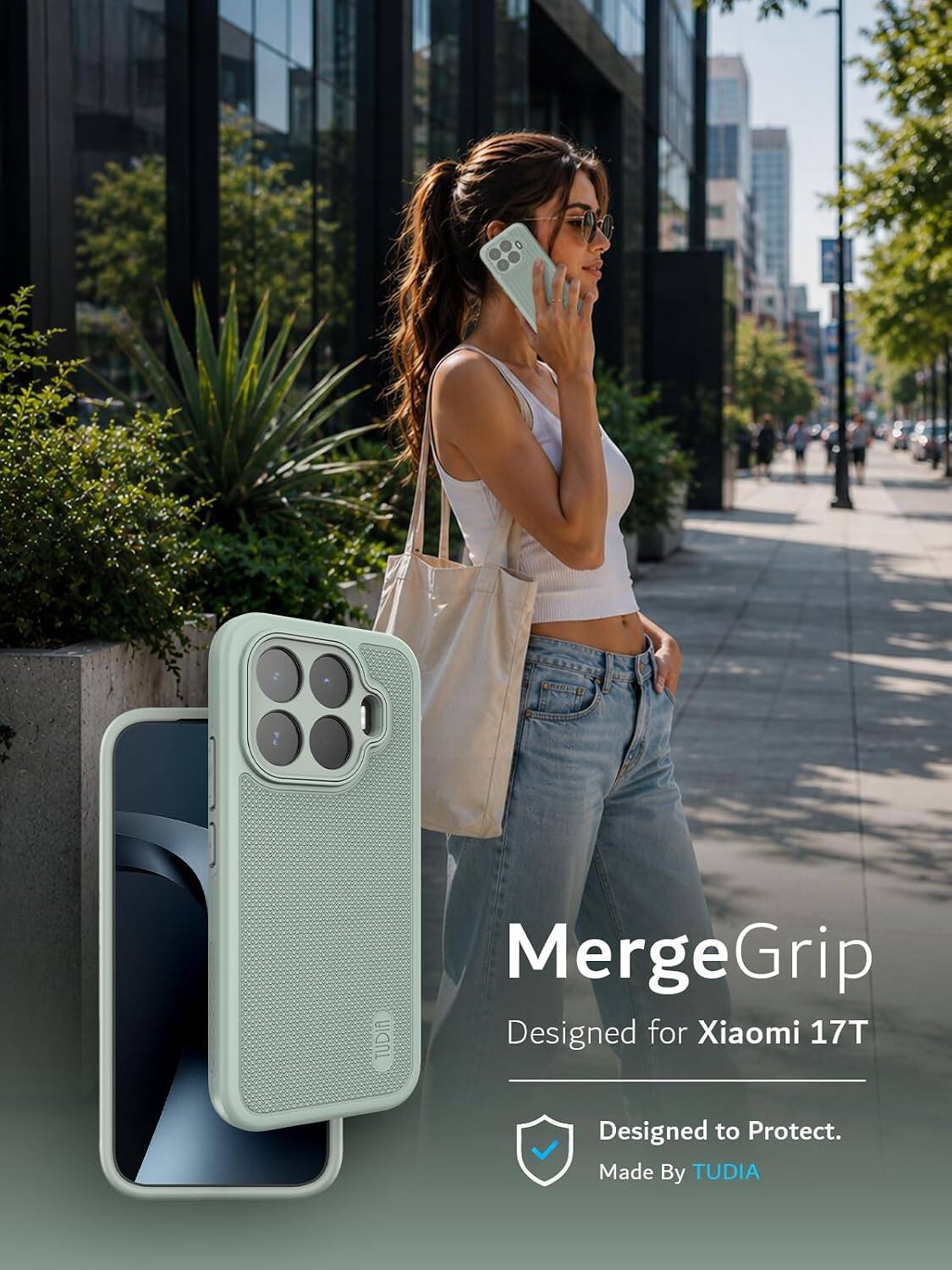 TUDIA

MergeGrip
Designed for Xiaomi 17T

Designed to Protect.
Made By TUDIA
