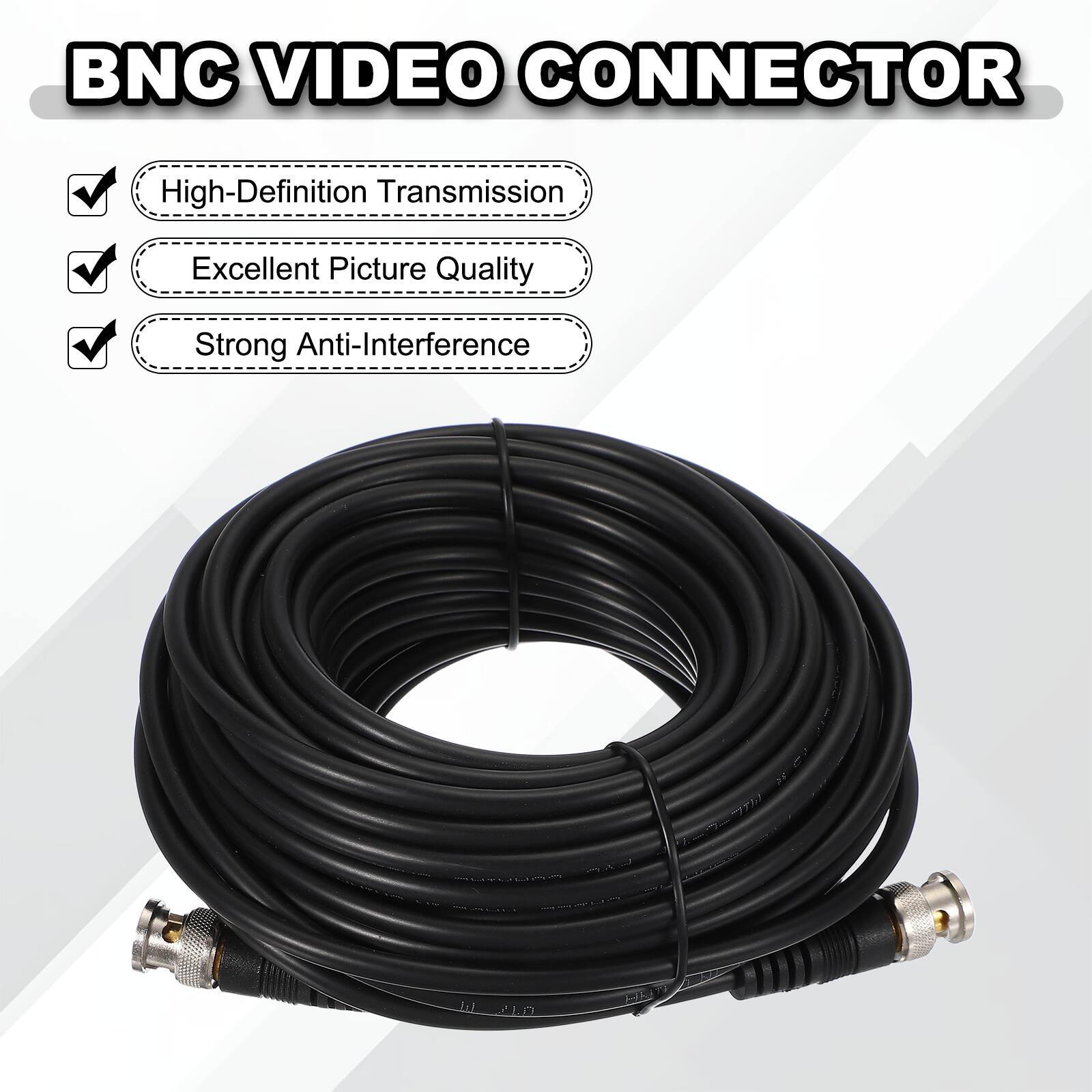 BNC VIDEO CONNECTOR

- High-Definition Transmission
- Excellent Picture Quality
- Strong Anti-Interference