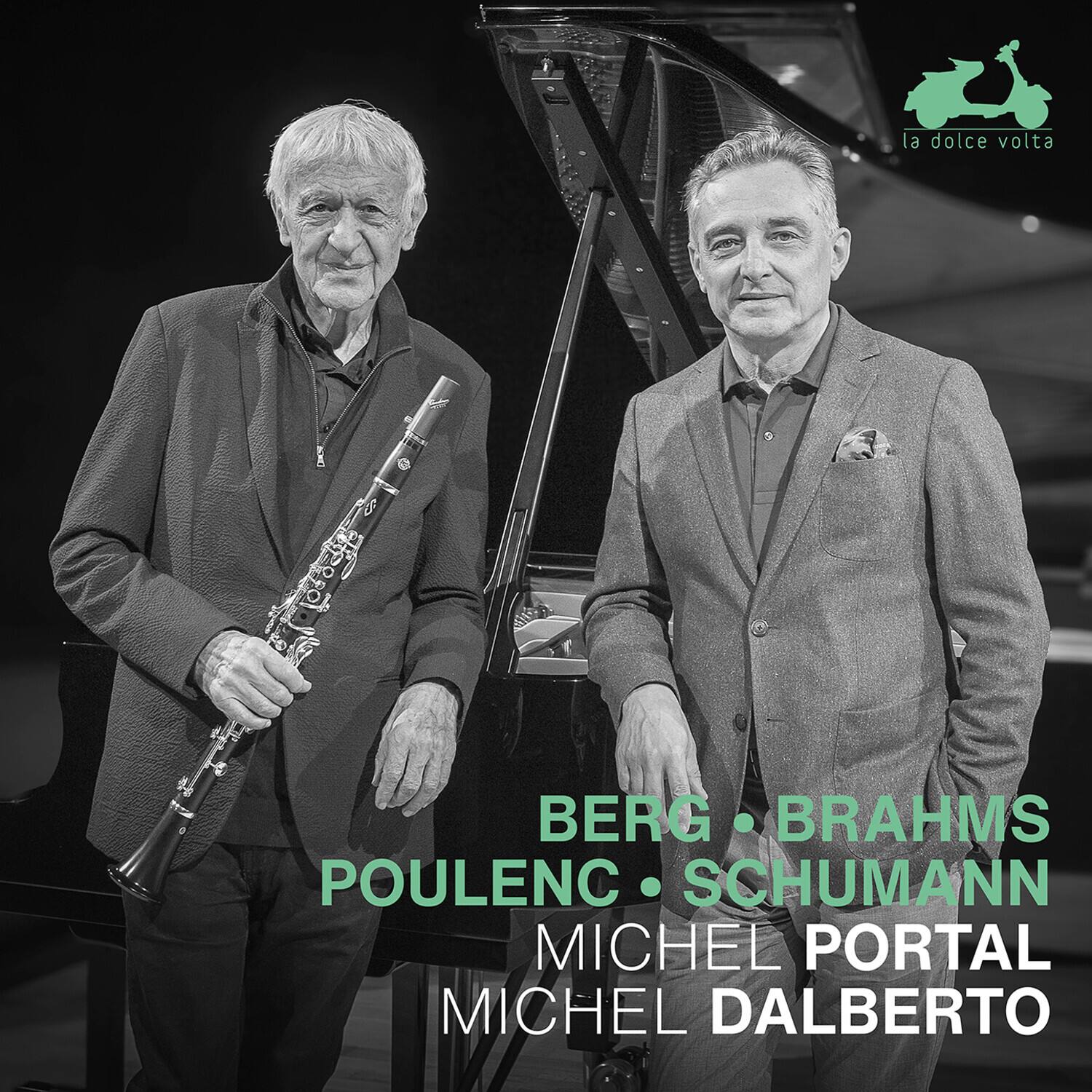BERG • BRAHMS  
POULENC • SCHUMANN  
MICHEL PORTAL  
MICHEL DALBERTO  

la dolce volta