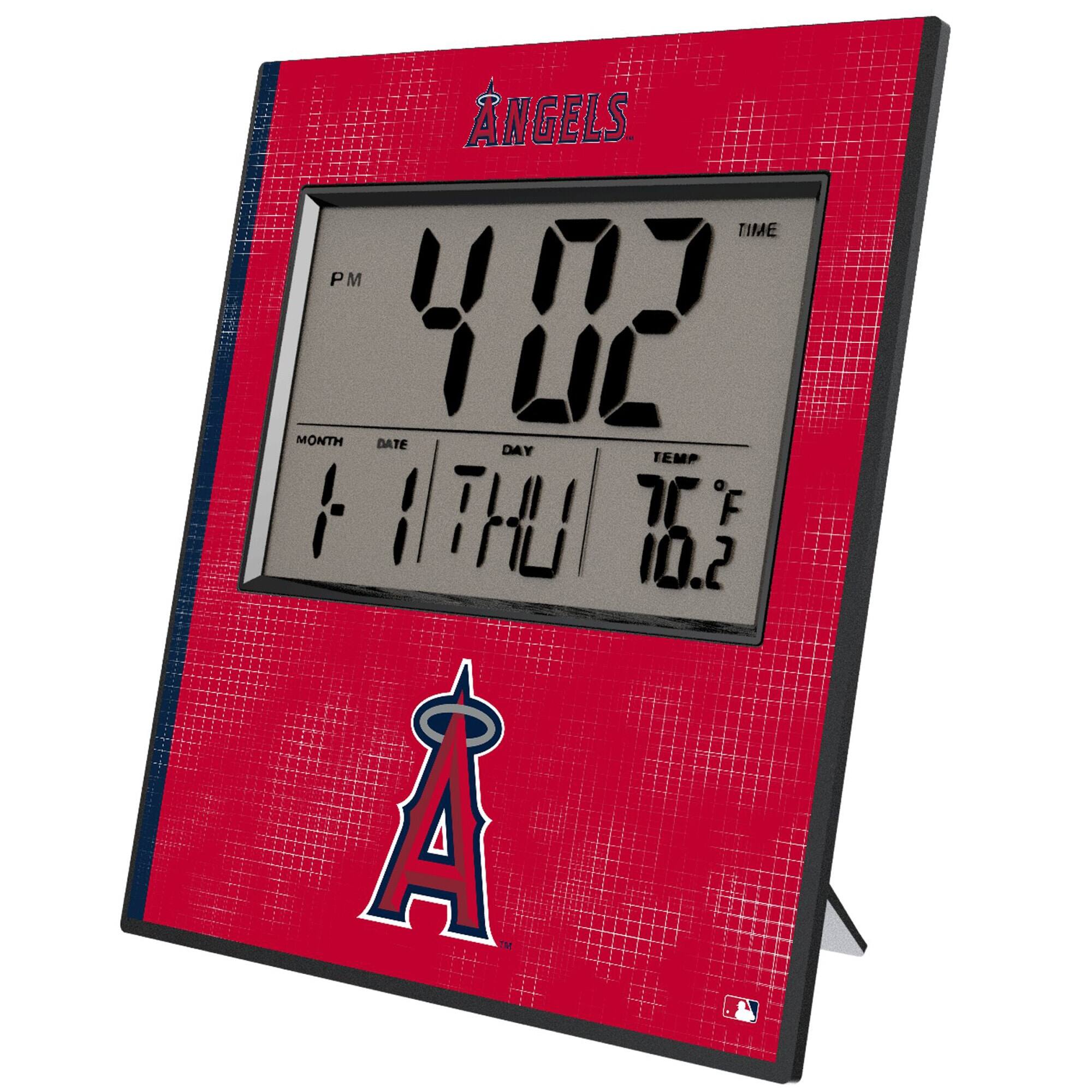 Keyscaper - Los Angeles Angels Digital Desk Clock - Multicolor