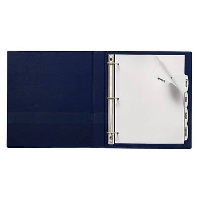 Alt View 3. Avery - Big Tab Printable Paper Dividers with Large White Labels, 5 Tabs, 20 Sets/Pack - White.