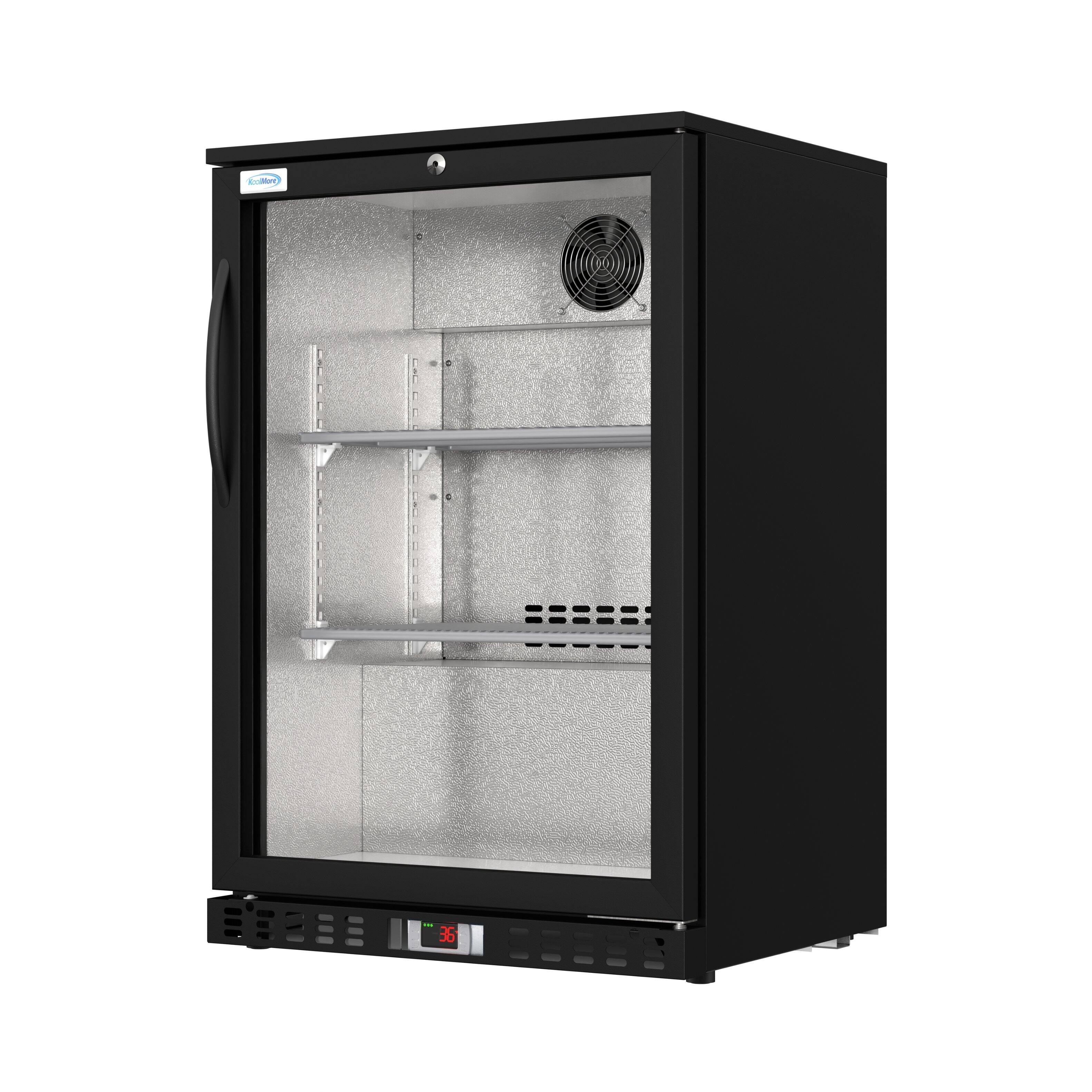 Alt View 4. Koolmore - 24 in. One-Door Back Bar Refrigerator - 4.1 Cu Ft. BC-1DSW-BK - Black.