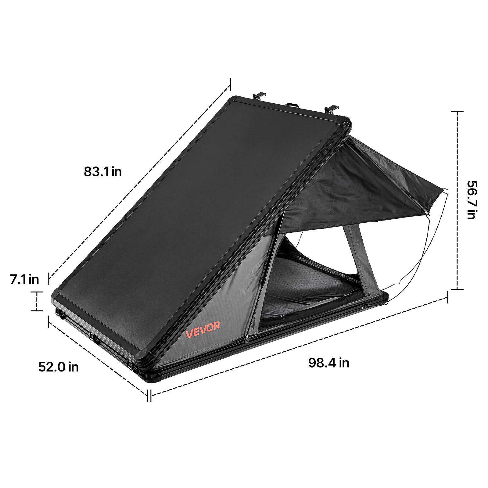 83.1 in  
56.7 in  
7.1 in  
52.0 in  
98.4 in