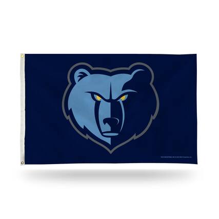Front. Rico Industries - Memphis NBA Grizzlies 3X5 Indoor Outdoor Banner Flag with grommets for hanging - Multi.