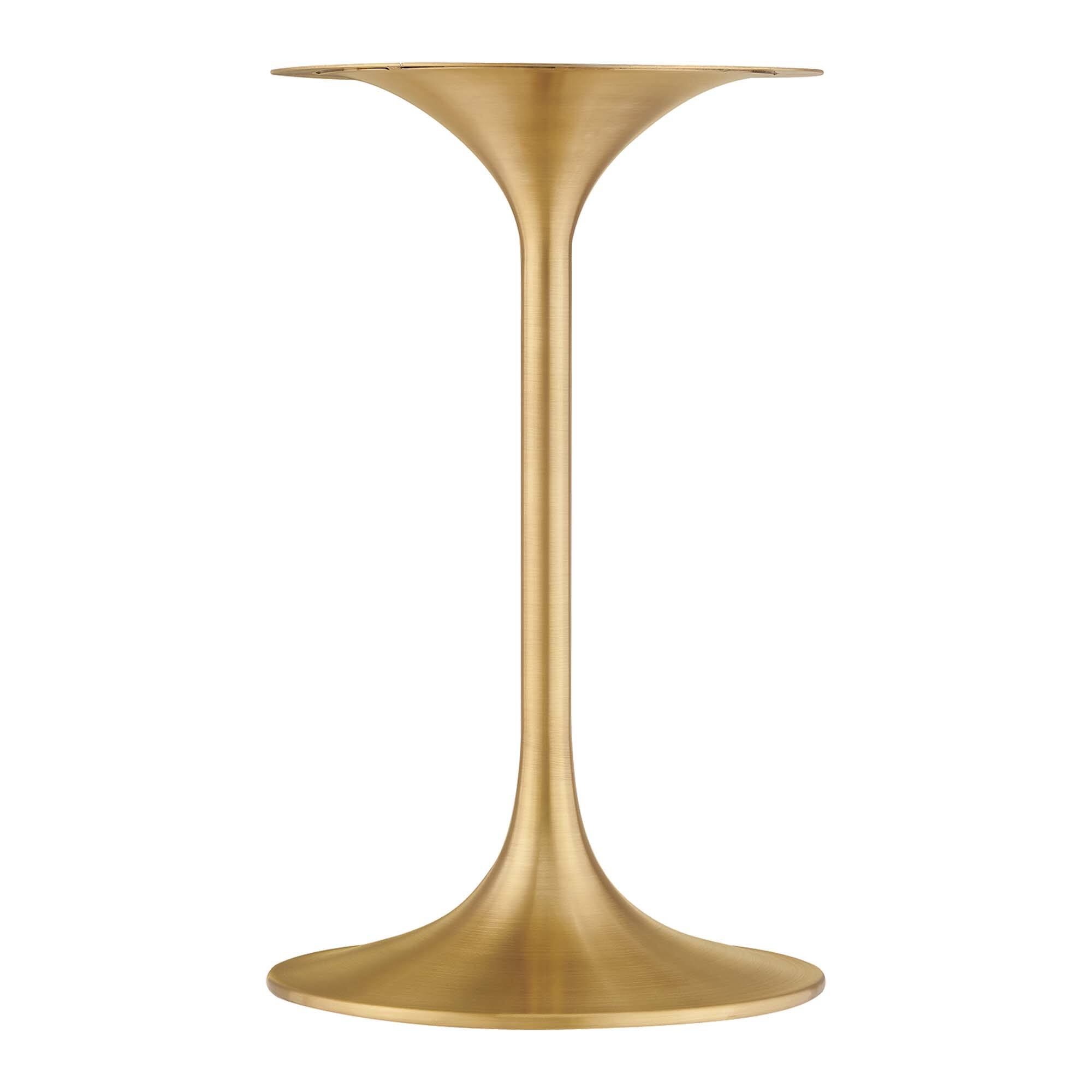 Alt View 3. Modway - Lippa Round Terrazzo Side Table - Gold Terrazzo.