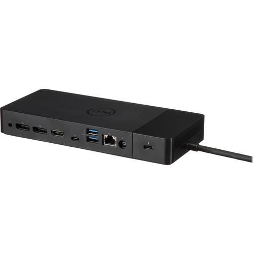 Angle. Dell - Dell WD19TBS Thunderbolt 130w Power Delivery Docking Station, Black.