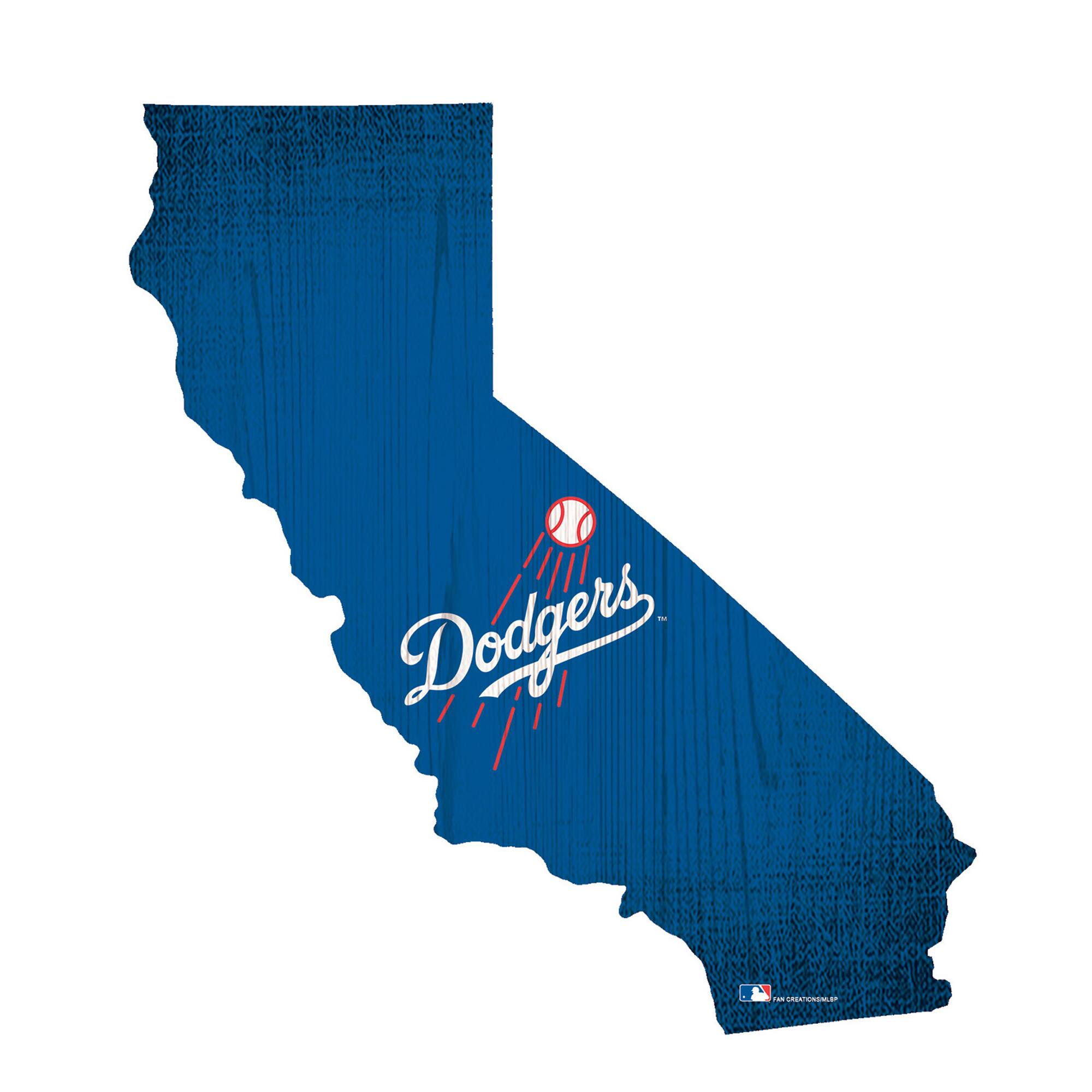 Los Angeles Dodgers 12" Logo State Sign