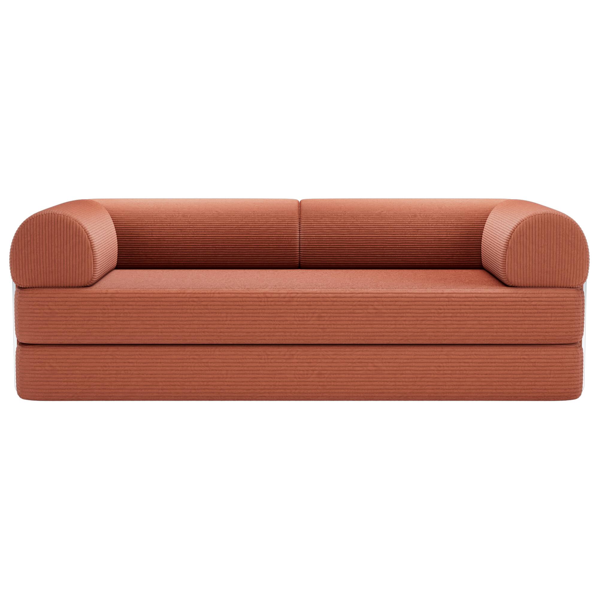 "Vaczon - 79"" Compressed Sofa with High-Density Foam, Soft Round Arms, and Lumbar Pillow for Ultimate Relaxation and Support - Rustic Brown" price history on PriceWatchPro