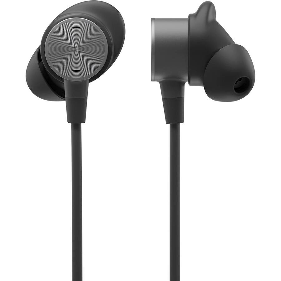 Alt View 7. Logitech - Logitech Zone Wired Earbuds - Stereo - Mini-phone (3.5mm), USB Type A, USB Type C - Wired - 16 Ohm - 20 Hz to 16 kHz - Graphite.