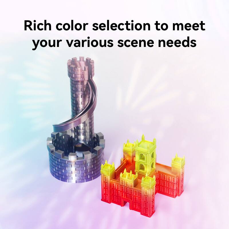 Alt View 6. Flashforge - HS PLA - Rainbow Luminous Melody.