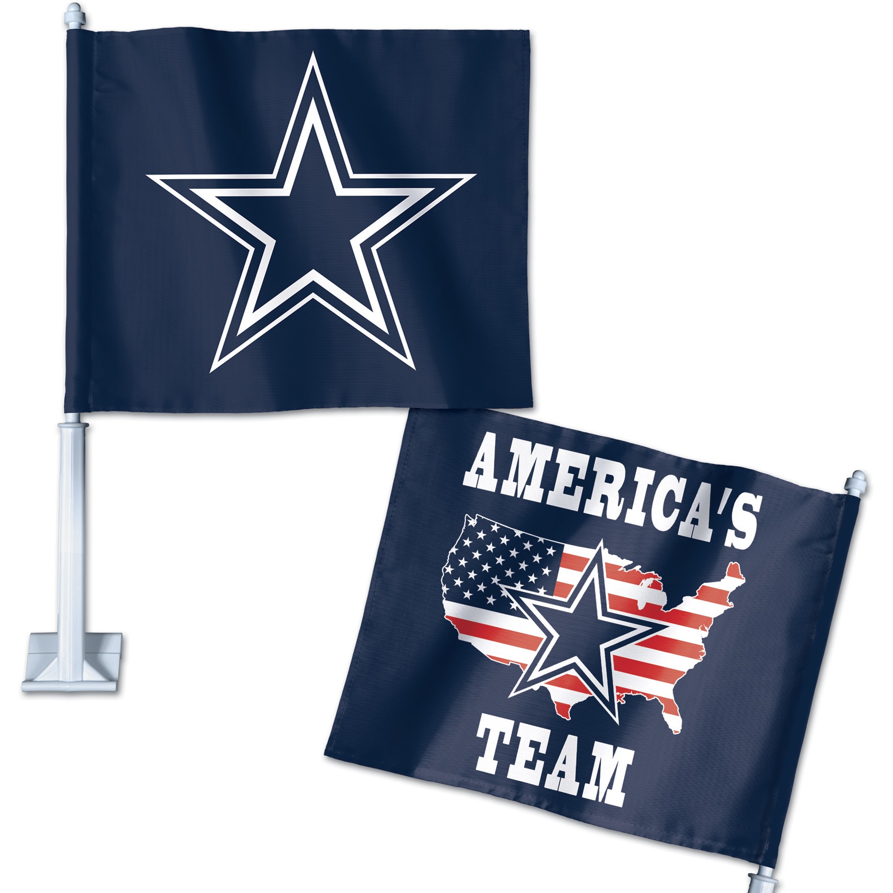WinCraft - Dallas Cowboys Double-Sided Slogan Car Flag - Multicolor price history on PriceWatchPro