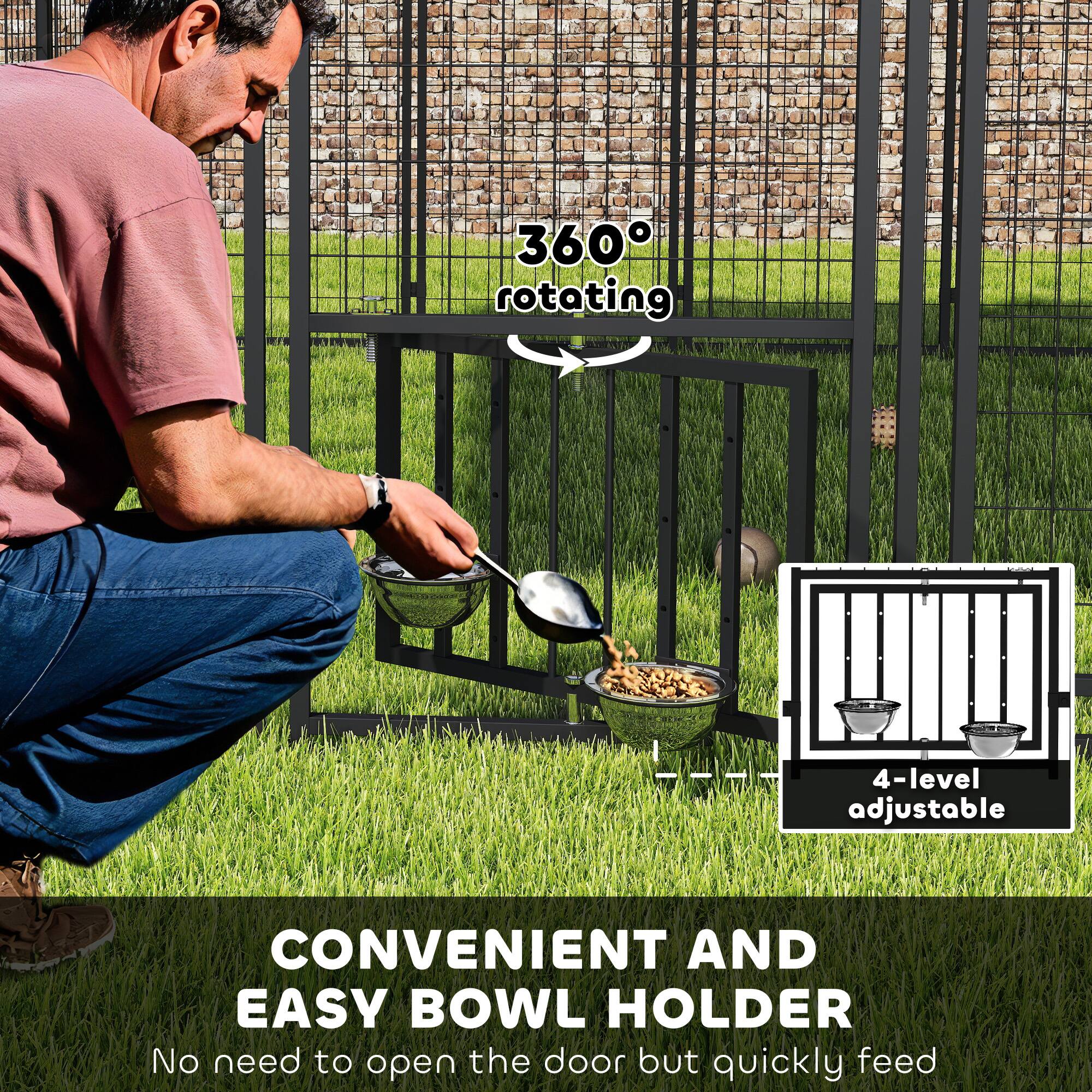 360° rotating

4-level adjustable

CONVENIENT AND EASY BOWL HOLDER

No need to open the door but quickly feed