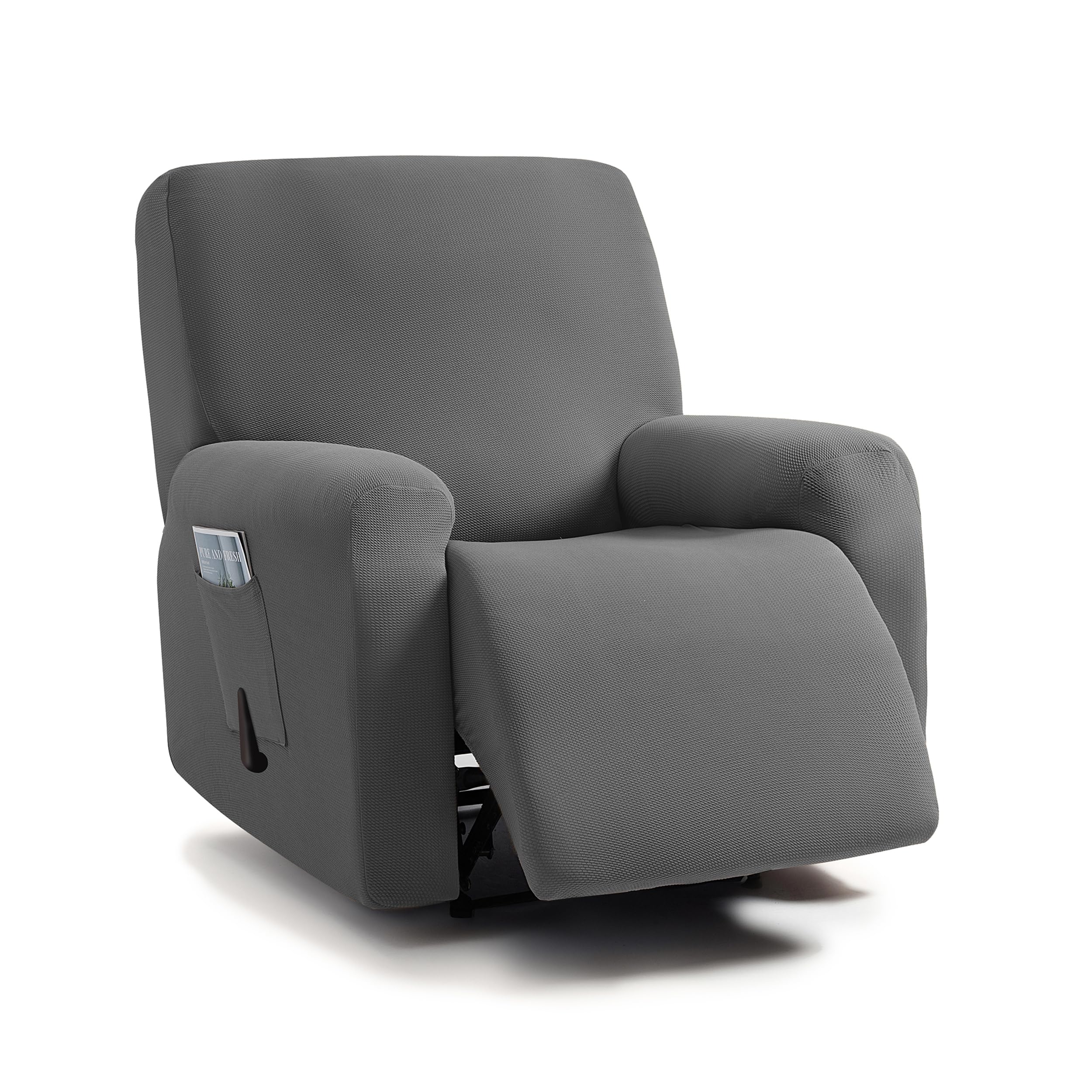 Dark Grey Single Recliner Cover