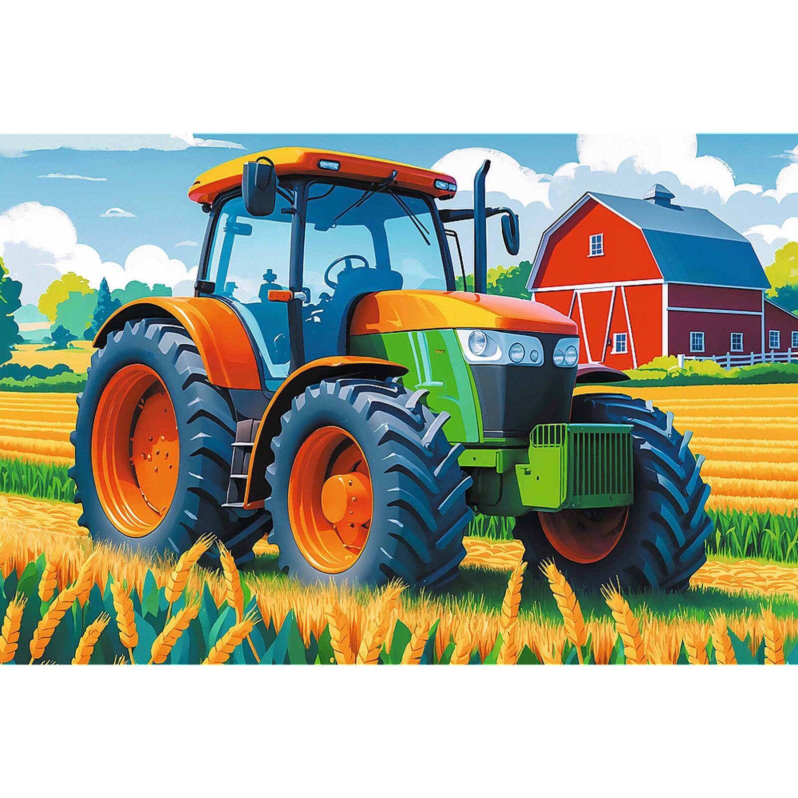 Alt View 1. Trefl - Trefl Kids Farmer s Vehicle 100 Piece.