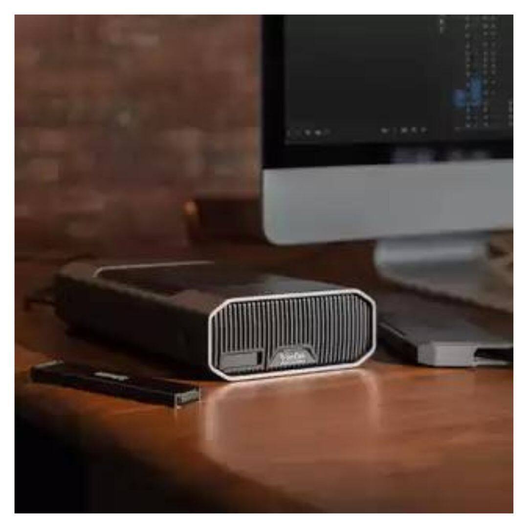 Back. SanDisk Professional - SanDisk Professional 8TB G-DRIVE PROJECT Thunderbolt 3 External Hard Drive - Black.