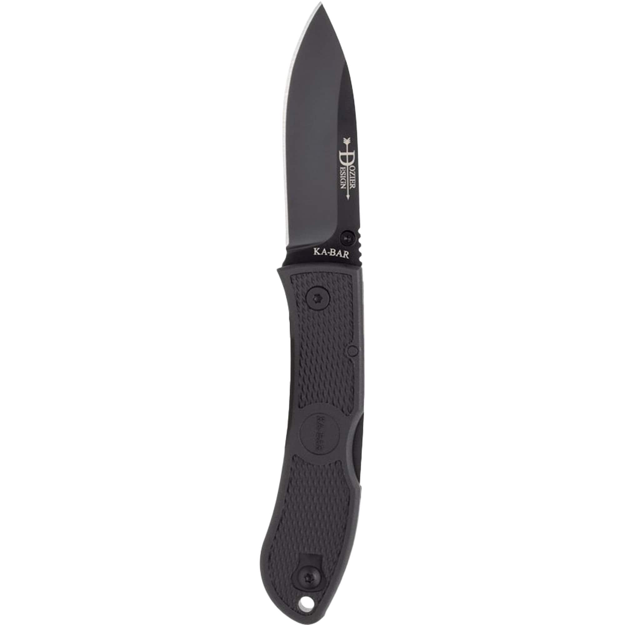 KA-BAR - Dozier S35VN Folding Hunter, 3in balde, Black, S35VN steel