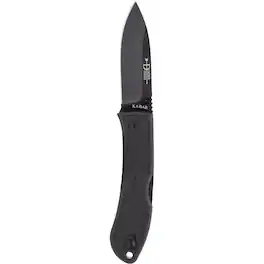 KA-BAR - Dozier S35VN Folding Hunter, 3in balde, Black, S35VN steel