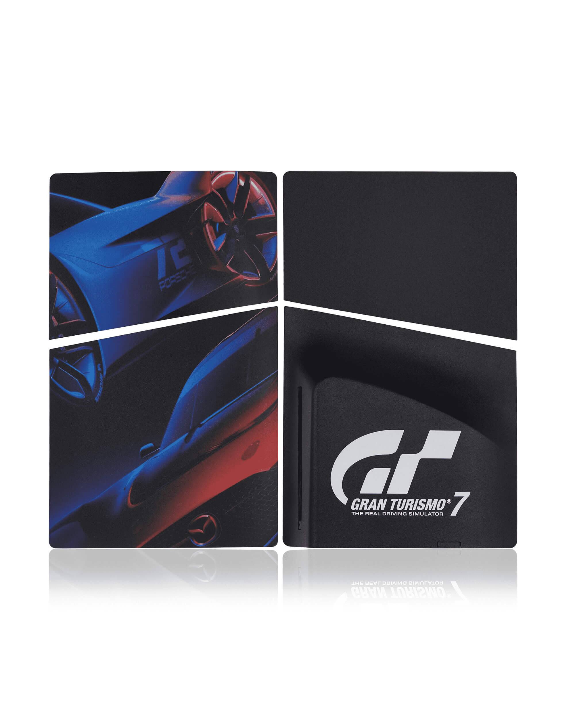 MobileSentrix - Gran Turismo 7 - PlayStation 5 Slim Disc Edition Compatible Console Faceplate Covers - Black
