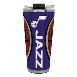 Great American Products - Utah Jazz 32oz. Big Slim Game Ball Travel Tumbler - Brown