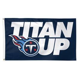 WinCraft - Tennessee Titans 3' x 5' Slogan Deluxe Single-Sided Flag - Multicolor