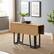 Alt View 16. Walker Edison - Modern Metal and Wood Drop-Leaf Dining Table - Light Ash.