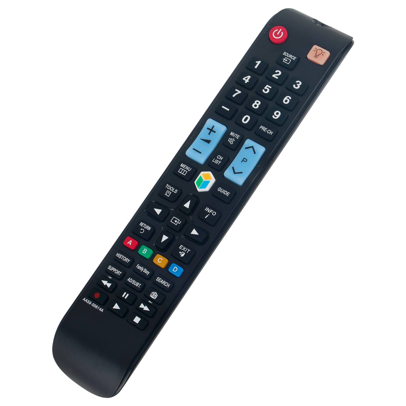 SOURCE 1 2 3 4 5 6 7 8 9 0 + MUTE PRE-CH - CH P LIST MENU > TOOLS GUIDE INFO RETURN C A B EXIT HISTORY SUPPORT FamilyStary ADISUBT SEARCH