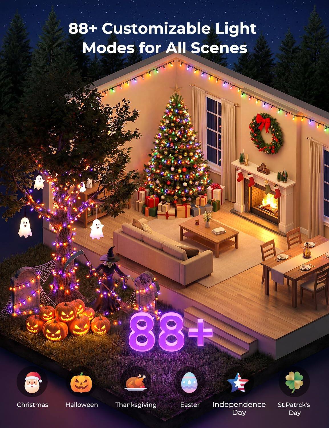 88+ Customizable Light Modes for All Scenes

88+

Christmas Halloween Thanksgiving
Easter Independence St. Patrick's Day