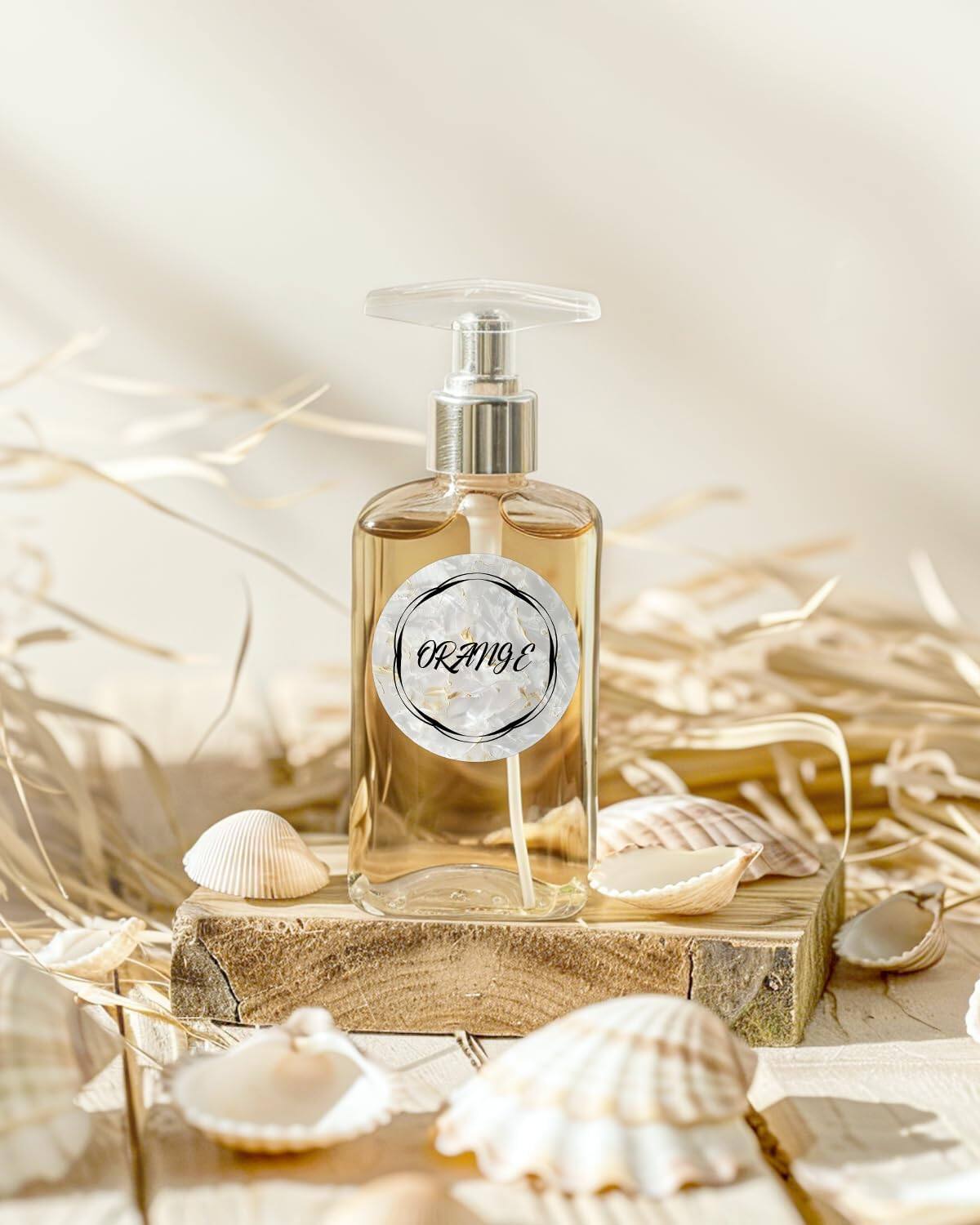 Alt View 4. MUNBYN - 2 Inch Round Shell Texture Thermal Labels - Gold White.