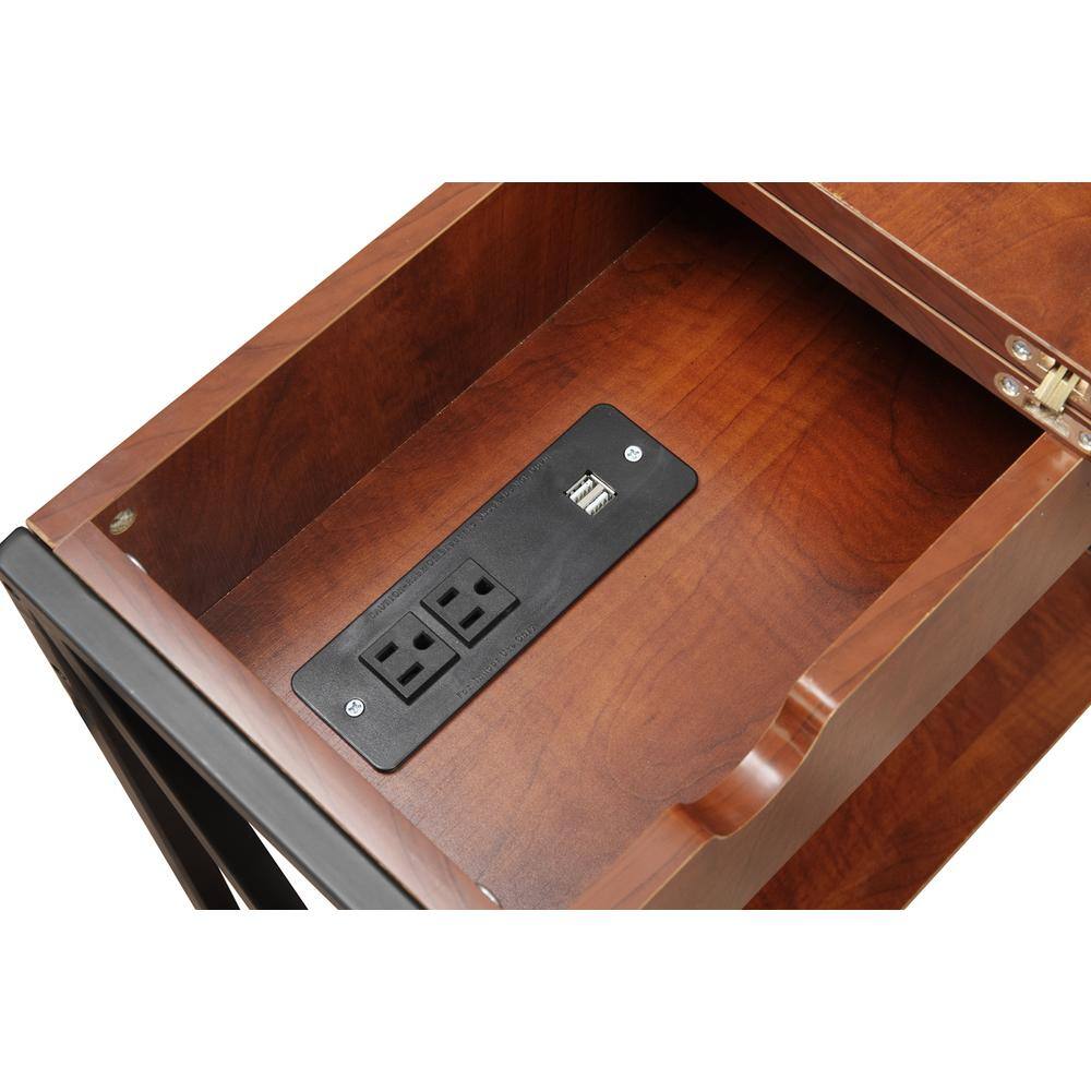 Alt View 1. Convenience Concepts - Tucson Electric Flip Top Table - Cherry/Black.